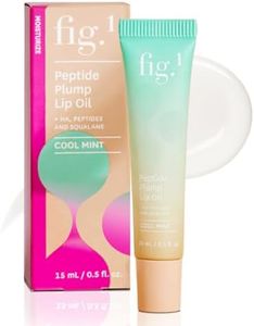 Fig.1 Peptide Plump Lip Oil | Hydration-Based Lip Oil Gloss with Hyaluronic Acid & Vegan Squalane | Non-Sticky, Fragrance-Free, Vegan | Moisturizing Lip-Gloss – 0.5 fl oz