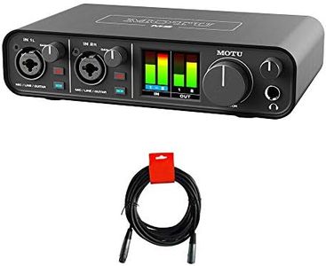 Motu M2 2x2 USB-C Audio Interface with XLR-XLR Cable Bundle