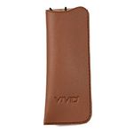 VIVID Vision Unisex Adult Lightweight Eyewear Specs Case Cover | Protect Eye Glasses | Chashma Dibbi | Spectacle Box | Open Flap | Artificial Leather | D-10 | Brown