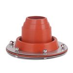 Almencla Silicone Tent Stove Jack Furnace Wood Stove Chimney Vent with Durable Steel Base for Outdoor Camping Accessories