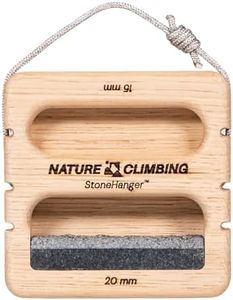 Nature Climbing Portable Hangboard | Rock Climbing Hangboard | Hang Board for Climbing | Fingerboard | Strengthen Your Fingers | Bouldering Gifts | Hard Wood Granite