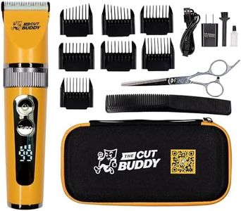 The Cut Buddy | Beginners Clipper | Easy-to-Use Cordless Hair and Beard Clipper | Titanium Plated | Will Not Get Hot, Stays Quiet, & Blades Remain Sharp | Yellow