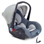 Mee Mee 4-in-1 Infant/Baby Car Seat & Carry Cot with Canopy, Convertible to Car seat, Rocking Chair, Carry Cot & Feeding Chair, 0 to 15 Months | Weight Capacity Upto 13 Kgs (Grey)