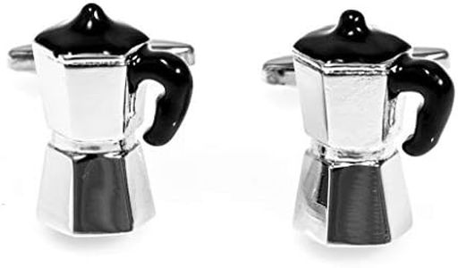 MRCUFF Coffee Pot Pair Cufflinks in a Presentation Gift Box & Polishing Cloth