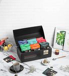 CHAYAM Green Tea Gift Set | 48 Tea Bags, 96g | 6 Flavors WellnessTea Bags | Tea Hamper Gift Set | Chamomile, Turmeric, Green Tea, Cinnamon, Tulsi Moringa, Hibiscus | Different Tea Flavours Set