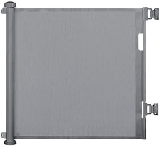 Dioxide Barrière de Sécurité Rétractable pour Bébé, 0-150 cm Barriere Retractable Enfant, Barrière Sécurité Enfant Adaptée aux Escaliers, Couloirs, Intérieur et Extérieur (Gris)