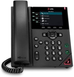 Polycom VVX 350 Business Six-line, Mid-Range IP Desk Phone with Color Display