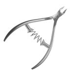 STALEKS Stainless Steel Extra Pointed Handmade Professional Cuticle Nippers. Smart'30 5mm Blade with Blade Protector. Handmade in Europe NS-30-5