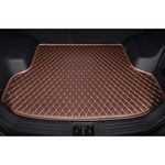 HEXES Premium for Maruti Suzuki Grand Vitara Custom Fitted Car Trunk/Boot/Dicky Base Mat | Italian Leather | for Passenger Car | Coffe with Beige Thread