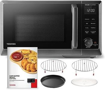 TOSHIBA Inverter Countertop Microwave Oven Air Fryer Combo MASTER Series, Broil, Convection, Speedy Combi, Even Defrost 11.3'' Turntable Sound On/Off, 27 Auto Menu&47 Recipes