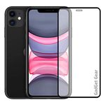 GADGET GEAR Apple iPhone 11 / XR 6D Tempered Glass with Edge to Edge Coverage & Camera Cutout | Case Friendly | With Installation Kit.