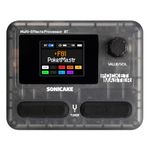 SONICAKE Pocket Master Guitar Bass Amp Modeling IR Cabinets Simulation Multi-Effects with Stereo OTG USB Audio Interface BT Audio 1.77" LCD Color Screen Transparent Black