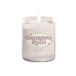 JOOLIE Cinnamon Rolls Scented Candle Fall Autumn scents Bougie Parfumée | Natural Coconut Soy Candles |7.5 oz | Phthalate-Free Fragrance Oils | Lead Free Wick Made in Canada