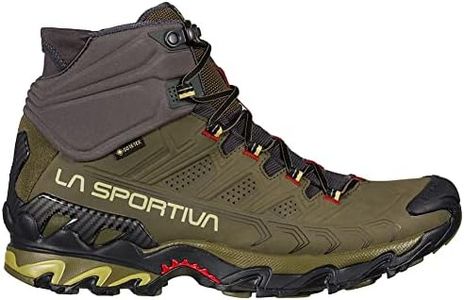 La Sportiva Mens Ultra Raptor II Mid Leather GTX Hiking Boots, Ivy/Tango, 11.5