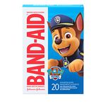 Band-Aid Brand Adhesive Bandages for Minor Cuts & Scrapes, Wound Care Featuring Nickelodeon Paw Patrol Characters for Kids and Toddlers, Assorted Sizes 20 ct