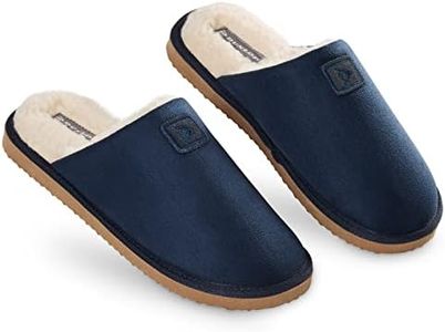 DUNLOP Pantofole Uomo Invernali, Ciabatte da Casa Uomo Memory Foam Casa con Imbottitura Interna Regali per Lui Natale Compleanno (41, Marina Militare, numeric_41)