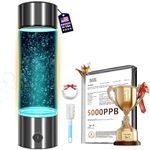 2026 New Hydrogen Water Bottle - Hydrogen Concentration up to 5000 PPB【SGS-Certified Hydrogen Generator】 2026 SPE/PEM Technology Odorless Double Hydrogen Content for Sports/Home/Office/Travel