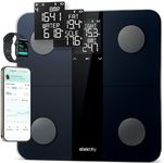 Etekcity Smart Scale for Body Weight, Bathroom Digital Weighing Scale with BMI, Body Fat, Muscle Mass, High Accuracy with 13 Measurements and Large Display, Support Offline Mode and Apps Connection