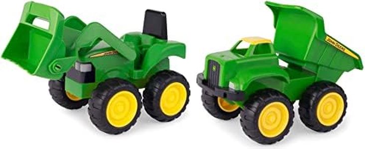 John Deere 15cm Kids Sandbox Vehicle Play/Toys/2y+ Tractor w/Dump Truck Green