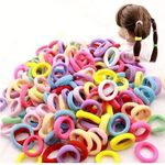 Multi Color Hair Holder Tie Soft Tiny Small Elastic Rubber Bands Braiding for Kids Girls, Mini Rubber bands Ties For Girls And Women (Multicolor) (400)