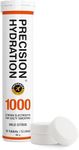 Precision Hydration Lite Electrolyte Tablets - Multi Strength Effervescent Hydration Tablets - Combats Cramp - Low Calorie, Gluten Free, Vegan/Vegetarian Friendly(1 Tube, 1000mg/L - Orange Tube)