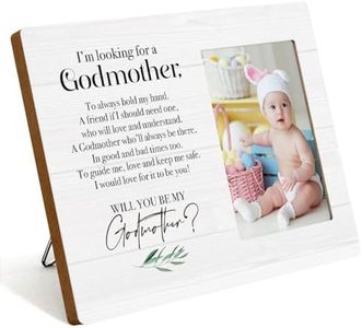 Godmother Proposal Gift Picture Frames Will You Be My Godmother Photo Frame God Parents Presents Proposal, Godmother Gift Baptism Gift Christening Gift for Godmother Christmas Mothers Day Birthday