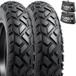 YUNSCM 2-PCS 26" Heavy Duty Fat E-Bike Tires 26 x 4.0/102-559 and Bike Tubes Scharder Valve Compatible with 26x4.0 Electric Bike, MTB, All-Terrain Directional Tread Bicycle Tires and Tubes