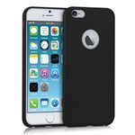 kwmobile Case Compatible with Apple iPhone 6 / 6S Case - Soft Slim Protective TPU Silicone Cover - Black Matte