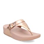 FitFlop ES8323-040 LULU Adjustable Leather Toe-Post Sandals Rose Gold US06