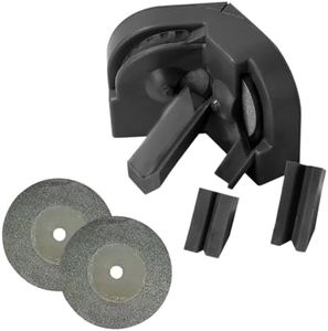 Multipurpose Drill Bit Grinding Sharpener with 2 Grinding Wheels, 2024 New Drill Bit Sharpener for All Bits, Power Drill Bit Sharpeners Drill Press Sharpening System (Black)