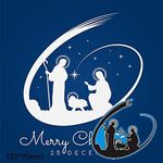 Merry Christmas Dies, U-horizon Nativity Cutting Die DIY Scrapbooking Metal Embossing Stencil for Card Making Album Paper Art Craft Greeting Card