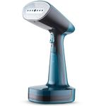 Roboson Handheld Garment Steamer for Clothes Steam Iron Press Compact & Portable Convenient Vertical Steaming Powerful 1800 Watt 220ml Water tank 1.9m power cord 15 sec quick Heat up (1 Year Warranty)