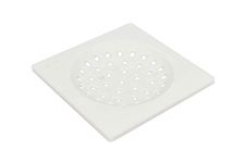 SHRUTI PVC 6" x 6" Plain Gutter Jali Drain Cover Water Out Let Floor Jali - (1276)