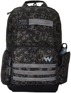 Wildcraft Safara Tactical 4 32L 5 Compartment Laptop Backpack (12966) (Desert Camo 4), Black