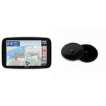 TomTom Campervan and Caravan Sat Nav GOCamper Max 2nd gen. 7" screen & Adhesive Dashboard Mount Disks for All Sat Nav Models, Black