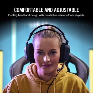 Corsair HS80 RGB Gaming Headset – Wireless Surround Sound PC Headphones