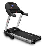 PowerMax Fitness TD-M1 (4HP Peak) Pre-installed Motorized Foldable Treadmill for Home Use | Manual-Incline Treadmill | Semi-Auto Lubrication | Multifunction Console LCD Display, BT, Speaker, MP3, AUX