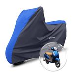 Neodrift 'SuperMax' Bike Cover Suitable for Suzuki Access 125 (All-Weather Motorcycle Protection, Water & UV Resistant, Dustproof, Windproof) (Colour: Sky Blue - Black)