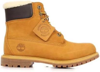 Timberland Women's Premium 6 Inch Warm Waterproof Boot, Wheat, US 9