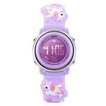 L LAVAREDO Kids Watch, Girls Watch for Kids Age 3-10 3D Cute Cartoon Unicorn Watches for Girl 7 Color Lights Digital Toddler Wrist Watch Montre Enfant Fille