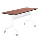 Safco Impromptu Mobile Training Table Rectangle Top 60 by 24-Inch, Cherry