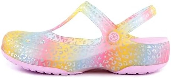 KELMALL Non Slip Clogs for Women, Classic Slip On Platform Nursing Garden Mules & Clogs Comfort Lightweight Pink Leopard