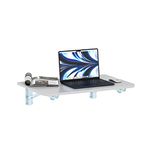 Wodeer Wall Mounted Floating Folding Table, Drop Leaf Dining Table Small Wooden Desk for Office Home Kitchen (White, 23 * 15)ââ‚¬¦