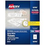 Avery Printable Tickets with Tear-A