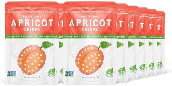 Nature’s Turn Freeze-Dried Fruit Crisps – Healthy, Gluten-Free, Crispy & Delicious, Plant-Based Snack, Ideal for Cereal, Smoothies, School Lunches, & On-the-Go, Sour Apricot, Bags of 12 (0.53 oz Each)