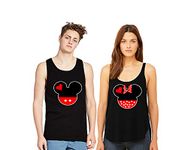 Mickey and Minnie Matching Couple Shirts - Disney Couple Shirts - Couple Tanktops (Sold Seperately), Black, Large-X-Large