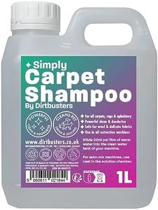 Dirtbusters Simply Carpet Cleaner Shampoo Solution, Powerful 3-In-1 Carpet Cleaner Solution To Clean All Soiling & Neutralise Odour, Urine & Stains, Wool Safe (1L)