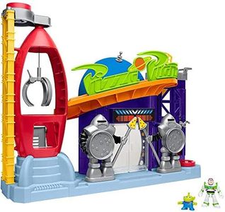 Mattel Imaginext Disney Toy Story Pizza Planet con Figura de Buzz y Alien, Juguetes Niños +3 Años (GFR96)