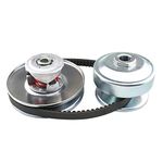 BATONECO 40 Series 1" Bore GO Kart CVT Torque Converter clutch kit, 1" Bore Driver Clutch + 3/4" Driven Clutch + 203785 Drive Belt Replaces Comet 40/44 Series for Mini Bike, Go Kart, Lawnmower