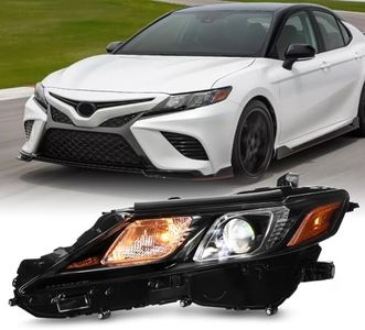 AKKON - Fit 2018-2024 Toyota Camry SE XSE [Halogen Type] Projector Headlight Headlamp OE Style Black Housing Driver Left Side